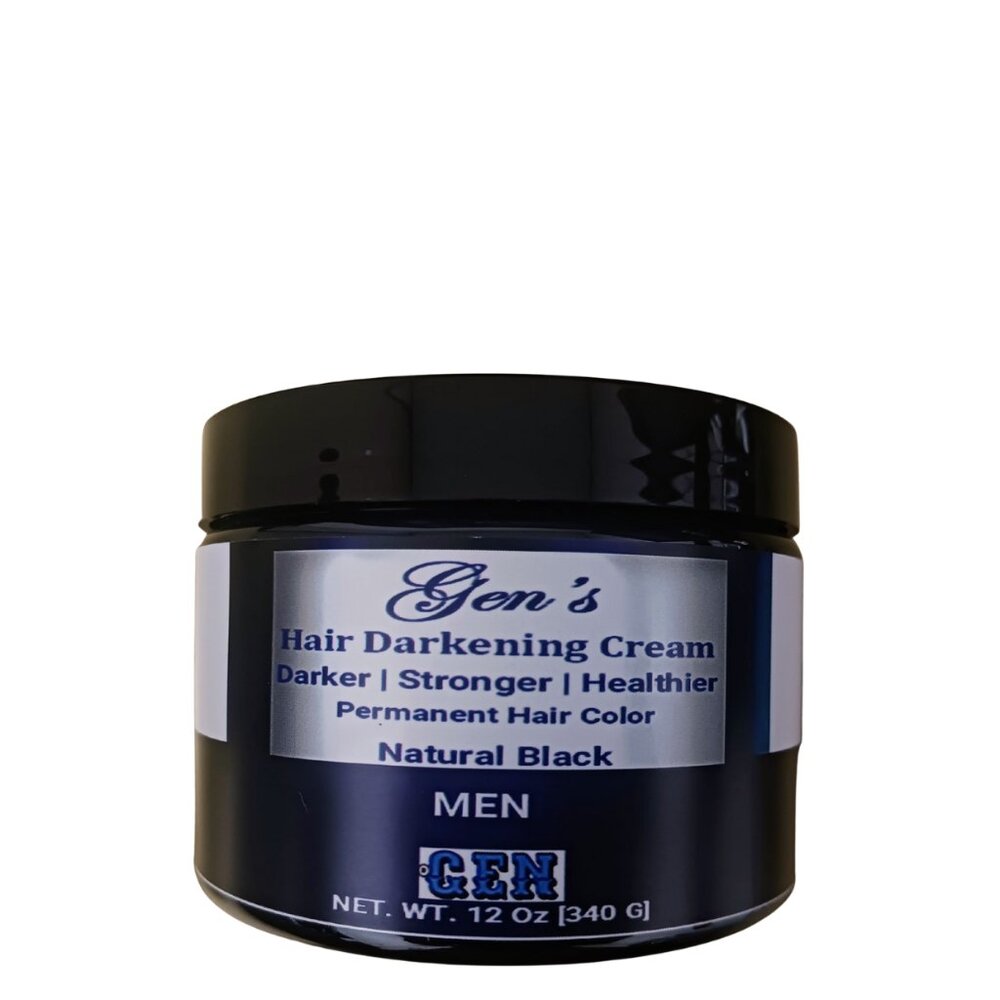 GEN Skin Black Hair Cream for Men, Best Hair Darkening Pomade, 340G